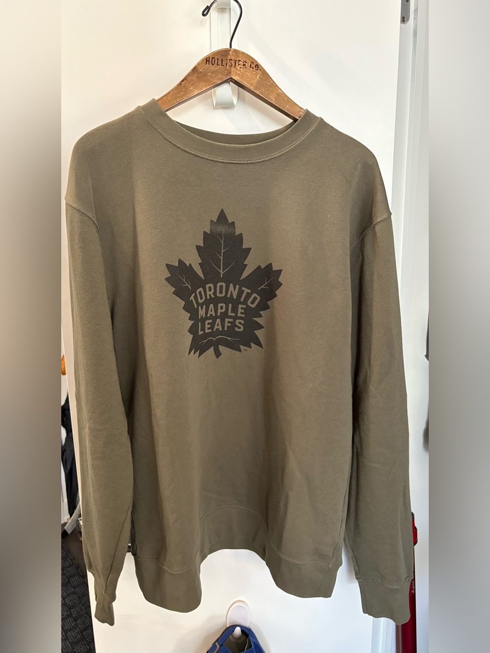 Toronto Maple Leafs Olive Crewneck Sweatshirt